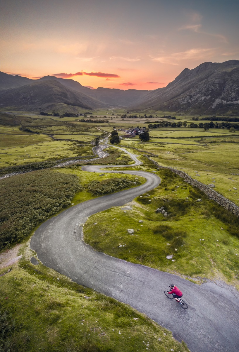 Cycling in the Langdale Valley